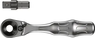 Obrázok produktu pre Wera 8001 A Zyklop Mini 1 Bit, Nástrčkový kľúč, 1 kusov, Chróm, V tvare písmena L, Chrómmolybdénová oceľ, 1 kusov