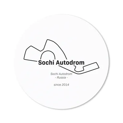 Produktbild von MuchoWow® Mauspad Mousepad Sotschi - F1 - Rennstrecke 20x20 cm - Mousepads - Maus Mat - Pad - Mausunterlage - Schreibtischmatte