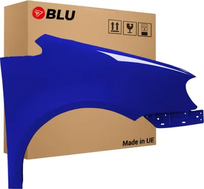 Immagine prodotto di BLU Parafango compatibile con VW Volkswagen Touran 1T1 LB5N Destra Blau IndigoBlau | 2003-2006 | Anteriore | Verniciato | Pronto per il montaggio | Zincato