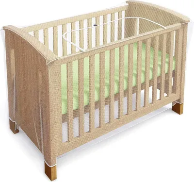 Image de Luigi's Moustiquaire pour lit d'enfant - Moustiquaire pour lit de bébé/lit à barreaux. Moustiquaire avec fermeture éclair, pour une protection rapide et efficace