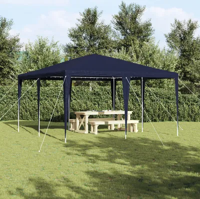 Produktbild von Partyzelt Blau 4x4 m PE, Pavillons & Partyzelte DesignMöbel Neu