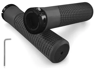Immagine prodotto di Manopole universali per bicicletta, 22 mm, in gomma, ergonomiche, antiscivolo, nere, lunghezza 135 mm