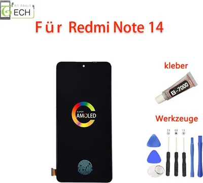 Produktbild von Für Xiaomi Redmi Note 14 4G 5G 24094RAD4G LCD Display (OLED) Touchscreen