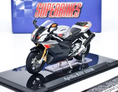 Image de Aprilia RSV 1000R argent/noir - ATLAS 1:24