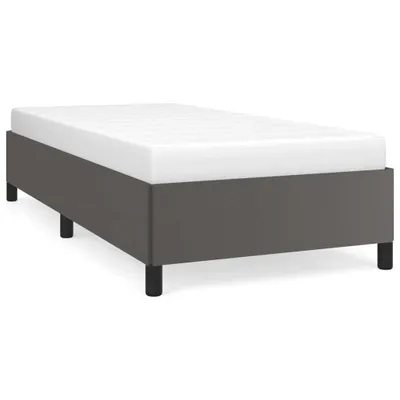 Obrázek produktu pro Rám postele šedý 90 x 200 cm umělá kůže