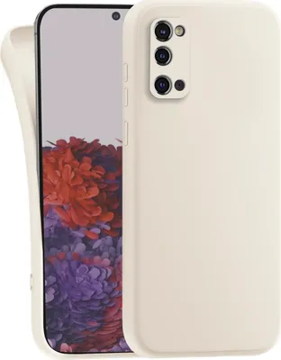 Produktbild von Hülle für Samsung Galaxy S20 - Handyhülle mit Kameraschutz Cover aus Silikon in Eierschale