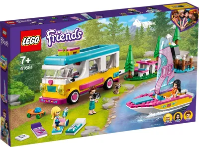 Zdjęcie produktu dla LEGO Friends Leśny mikrobus kempingowy i żaglówka, Zestaw do budowania, 7 lat(a), Plastik, 0 szt., 803 g