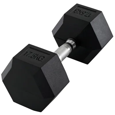 Produktbild von Kurzhantel 17,5 kg Hantel Hantel Gewicht Anti Rutsch Griff Schwarz, für Heimtraining