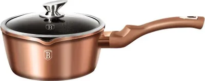 Obrázek produktu pro Mramorový hrnec s poklicí 16 cm Rose Gold Metallic Line Berlinger Haus Bh 1524n