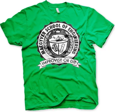 Produktbild von Macgyver School Of Engineering T-Shirt - Large - Green