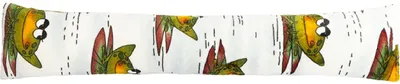 Obrázok produktu pre Valcový vankúš – 15 x 85 cm – zelená, biela