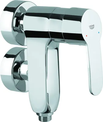 Produktbild von GROHE Einhand-Brausebatterie Eurostyle Cosmopolitan Vertica 23300, Wandmontage, eigensicher, chrom