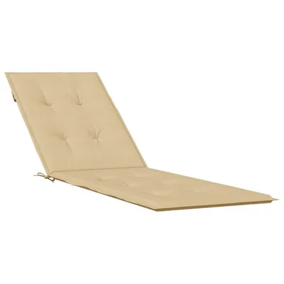 Zdjęcie produktu dla vidaXL Poduszka na leżak Melange Beige (75+105) x 50 x 4 cm tkanina
