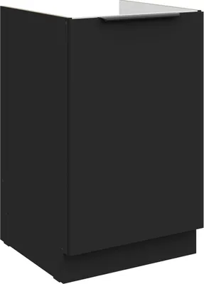 Produktbild von Küchen Spülenunterschrank 50 cm SIENA Schwarz Küche Küchenzeile Küchenblock