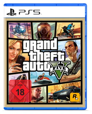 Zdjęcie produktu dla Sony Interactive Entertainment Grand Theft Auto V (PS5), PlayStation 5, Tryb multiplayer, od 17 lat, Nośnik fizyczny