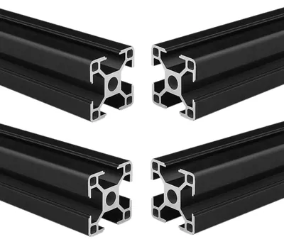 Immagine prodotto di Profilo in alluminio - Profilo in alluminio - Profilo con scanalatura a T - Profilo estruso - Guida lineare - 30x30 mm