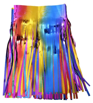 Produktbild von Regenbogen-Folienquastengirlande, 3 Meter (9,84 Fuß), Partyzubehör, bunte Luftschlangen für Festwagen, Abschlussfeier, Geburtstag, Hochzeit, Karneval, Fotohintergrunddekorationen