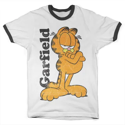 Produktbild von Garfield Ringer Tee - Medium - WhiteBlack