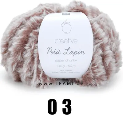 Image de Creative Petit Lapin super chunky de Rico Design (100 g/60 m) 03 Baie
