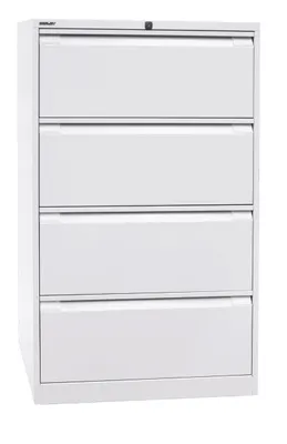 Produktbild von Bisley Hängeregistratur Schrank - 4 Schübe - Farbe: Verkehrsweiß