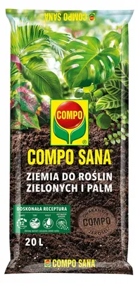 Productafbeelding van Potgrond voor groene planten en palmen, 20 liter, pH 5,0–6,5, met perliet en startbemesting (voor 8 weken)