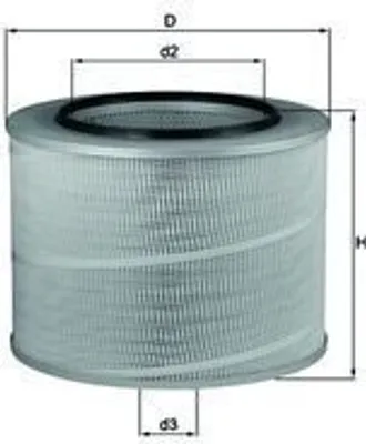 Produktbild von MAHLE LX 506 Luftfilter passend für MERCEDES-BENZ ECONIC