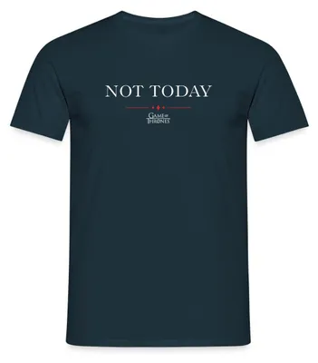 Produktbild von Spreadshirt Game Of Thrones Not Today Spruch Männer T-Shirt, XXL, Navy