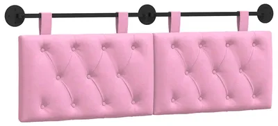 Produktbild von vidaXL Hängendes Kopfteil Rosa Stoff