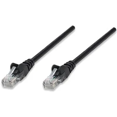 Produktbild von Intellinet Netzwerkkabel, Cat5e, U/UTP, CCA, Cat5e-kompatibel, RJ45-Stecker/RJ45-Stecker, 5,0 m, schwarz, 5 m, Cat5e, U/UTP (UTP), RJ-45, RJ-45, Schwarz