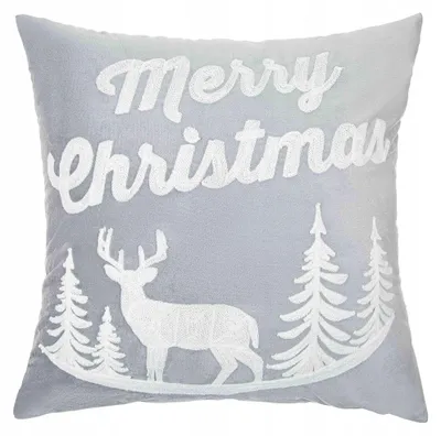 Produktbild von Spod Igły i Nitki Weihnachts-Kissenbezug Rentier Grau 45x45