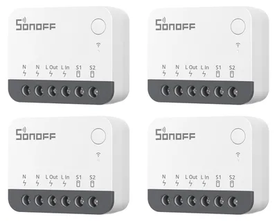 Immagine prodotto di SONOFF Interruttore Smart Zigbee, compatibile con Alexa e Google Home, confezione da 4 pezzi, richiede un gateway Zigbee, richiede un filo neutro