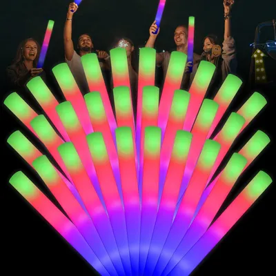 LED-Leuchtstäbe für Kinder, 111 Stück, bunt, weich