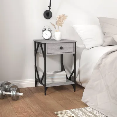 Obrázok produktu pre vidaXL Nočný stolík Grey Sonoma 40x42x60 cm odvodený výrobok z dreva