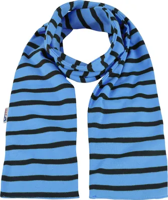 Produktbild von modAS Uni Bretonischer Schal mit Streifen und uni verschieden Farben - Herrenschal Damenschal Kinderschal 13x120 cm in Azur-Blau