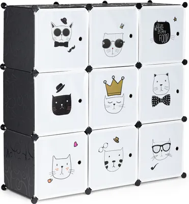 Image de Étagère modulaire pour enfants à 9 étagères