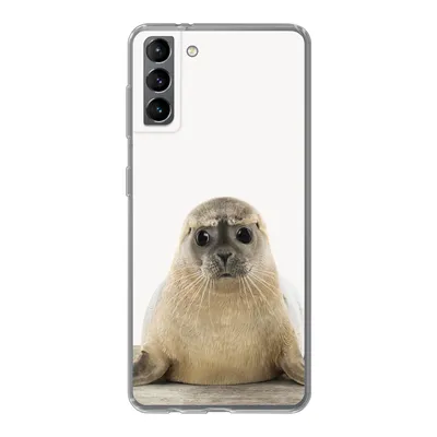 Produktbild von MuchoWow® Handyhülle Schutzhülle Hülle für Samsung Galaxy S21 Plus Robbe - Tiere - Kinder - Jungen - Mädchen - Kinder Silikon Softcase Handy Hülle - Handy-Tasche