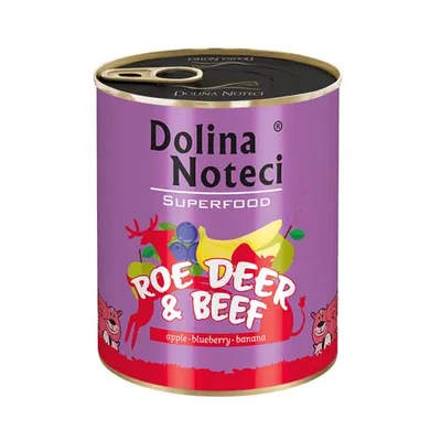 Produktbild von Dolina Noteci Superfood, Adult, Rind, Hirsch, 800 g