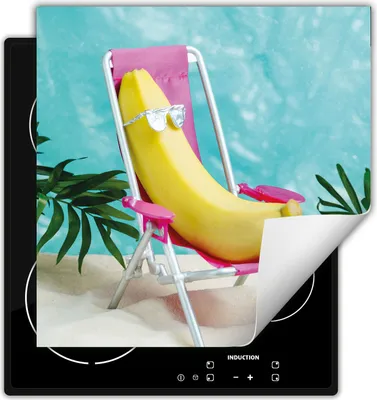 Produktbild von DarHaus Herdabdeckplatte 50x52 cm Anti Rutsch Matte Aufrollbar, Strand