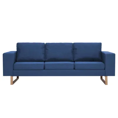 Immagine prodotto di divano 3 posti in tessuto blu