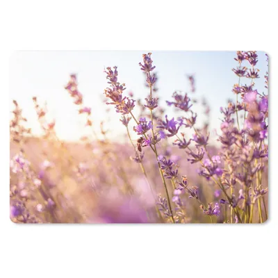 Produktbild von MuchoWow® Mauspad Mousepad Lavendel - Nahaufnahme - Sonne - Blumen - Lila 27x18 cm - Mousepads - Maus Mat - Pad - Mausunterlage - Büroartikel - Desk Matten