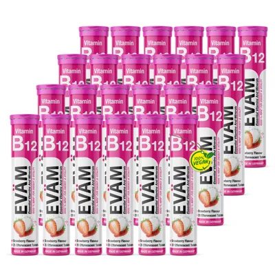 Produktbild von Vitamin B12 Brausetabletten 1000% hochdosier Vegan 24er Pack