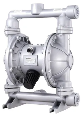 Immagine prodotto di Pompa pneumatica a doppio diaframma, 44 GPM, max 115 PSI Pompa pneumatica per trasferimento di oli usati con 2 diaframmi extra, ingresso e uscita da 3,8 cm Pompa a diaframma in lega di alluminio per olio diesel e grasso