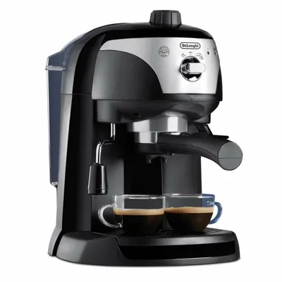 Obrázok produktu pre De’Longhi EC 221.CD, Espresso kávovar, 1 L, kávový sáčok, Mletá káva, 1050 W, Čierna, Strieborná, Priehľadná