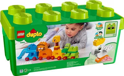 Produktbild von LEGO® DUPLO® Meine erste Steinebox mit Ziehtieren 10863