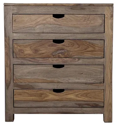 Immagine prodotto di MASSIVMOEBEL24 | NATURE GREY #85 Cassettiera in legno di sheesham - oliato / grigio 85x42x95