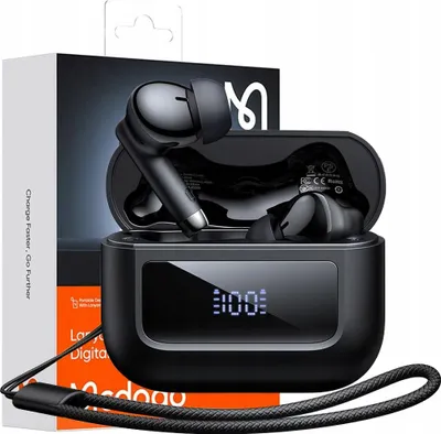 Zdjęcie produktu dla Mcdodo Słuchawki Bezprzewodowe Douszne Bluetooth Z Mikrofonem Etui I Pasek