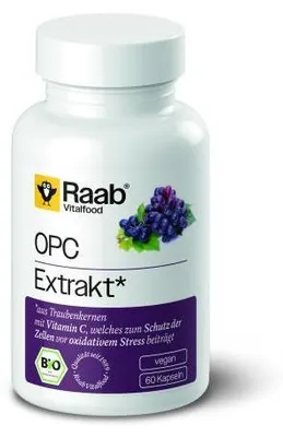 Immagine prodotto di Raab Vitalfood estratto OPC | 60 capsule | da semi d'uva | biologico | vegano