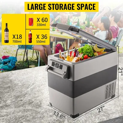 Zdjęcie produktu dla Przenośna lodówka kompresorowa - Lodówka samochodowa - Lodówka do samochodu - Mini lodówka - Lodówka elektryczna