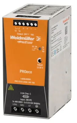 Immagine prodotto di Alimentatore switching Weidmüller PROECO3 240W 24V 10A