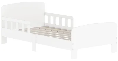 Zdjęcie produktu dla Łóżeczko dziecięce z barierkami | Kolor: Biały | Wymiary: 74,2 x 143,5 x 54 cm